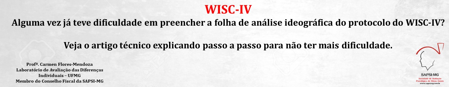 WISC-IV – Análise ideográfica – como preencher